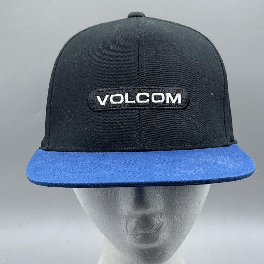 Volcom Men's‎ (Unisex) Blue and Black Classic Snap-Back Hat